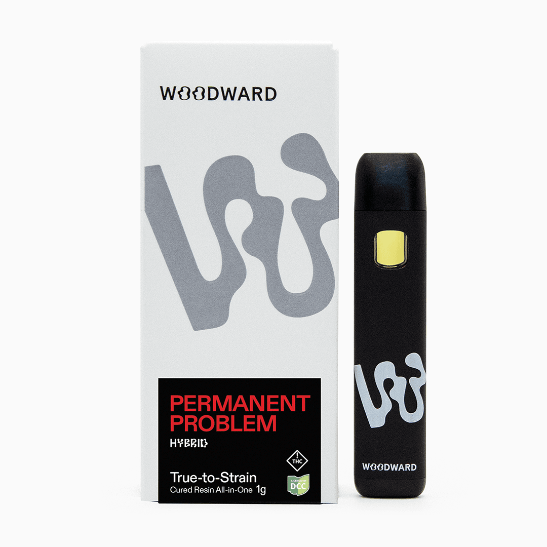 WOODWARD FINE CANNABIS - PERMANENT PROBLEM - CURED RESIN DISPOSABLE - [1G] - HYBRID