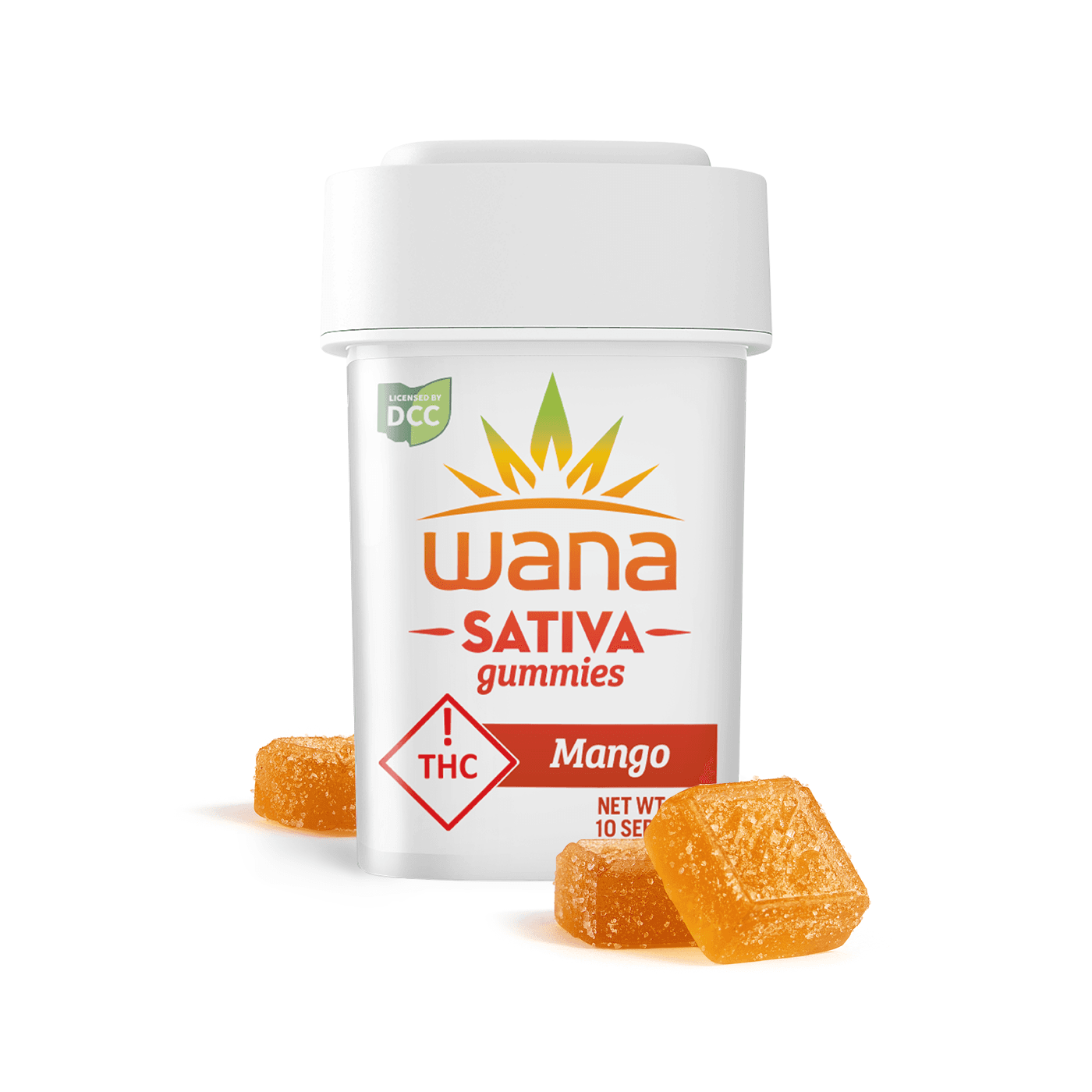 WANA - MANGO - GUMMIES - [100MG THC] - 10PK - SATIVA