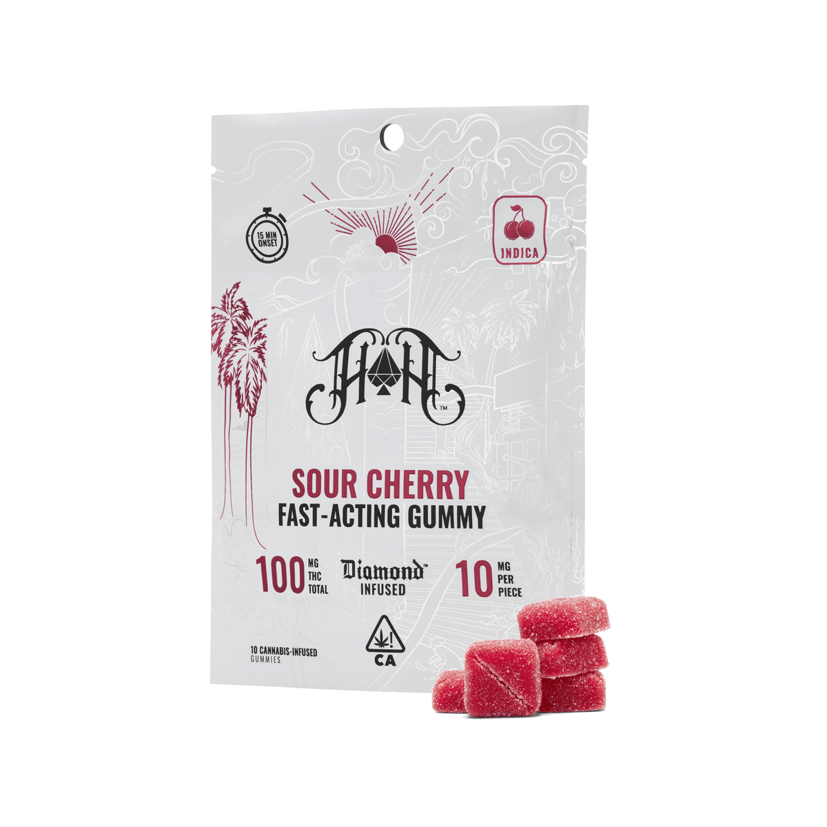 Cherry Indica Fast Acting Gummies