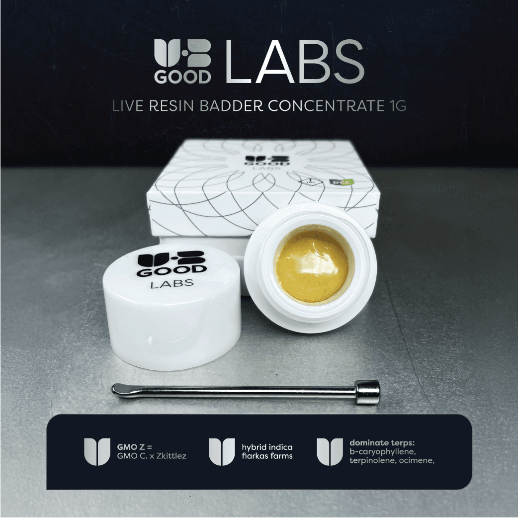 UB GOOD LABS - GMO Z - LIVE RESIN BADDER - [1G] - INDICA