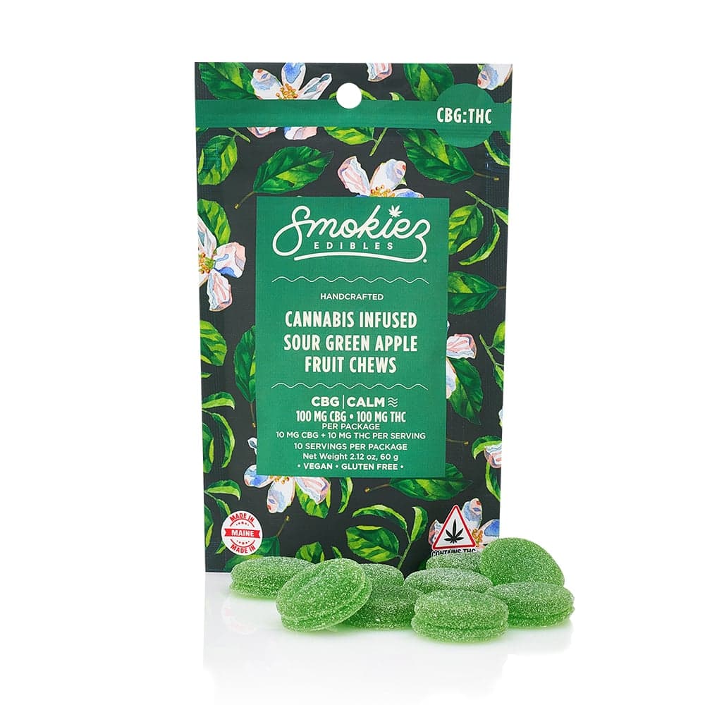1:1 Sour Green Apple [10pk] (100mg CBG/100mg THC)