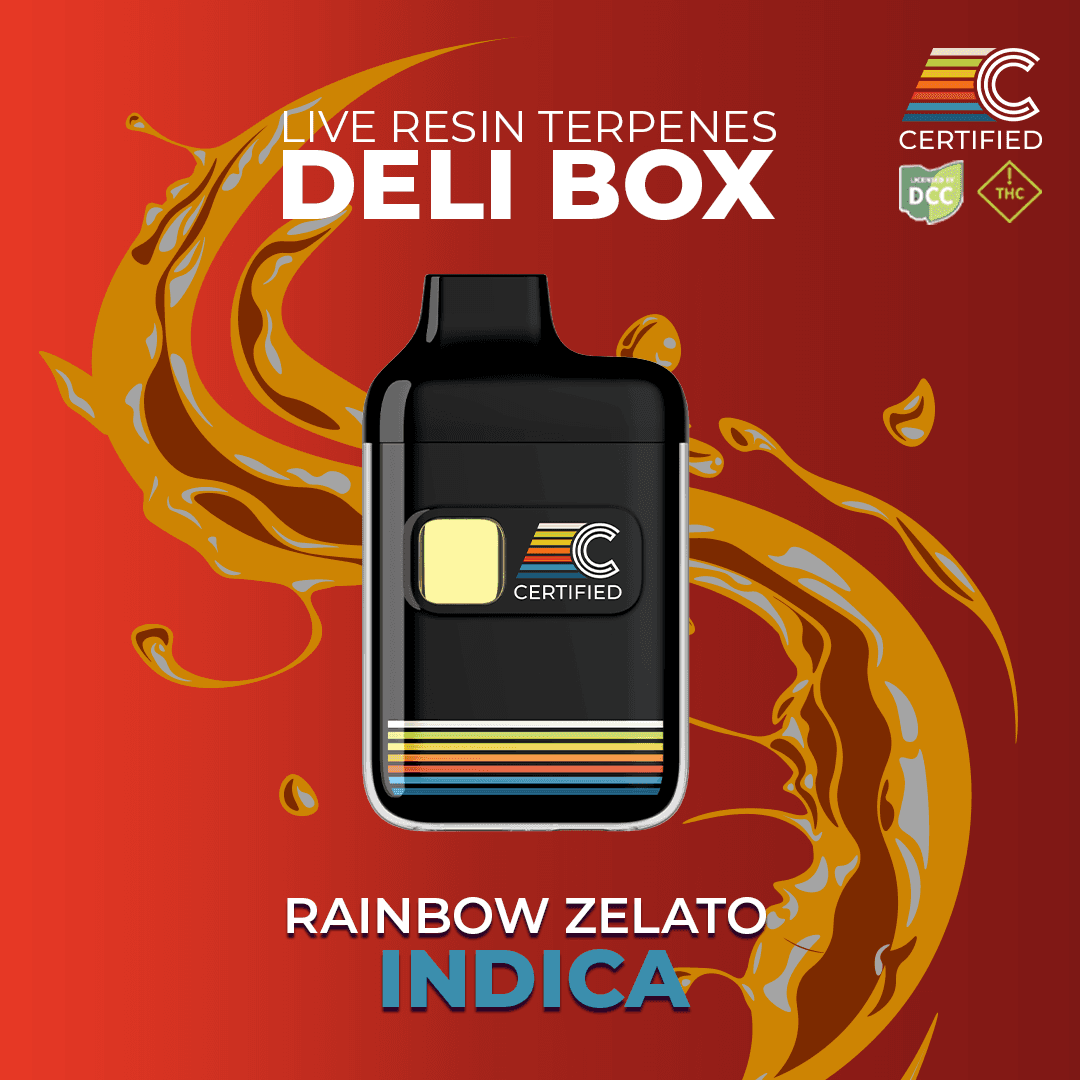 CERTIFIED CULTIVATORS - RAINBOW ZELATO - LRT DELIBOX DISPOSABLE - [1G] - INDICA