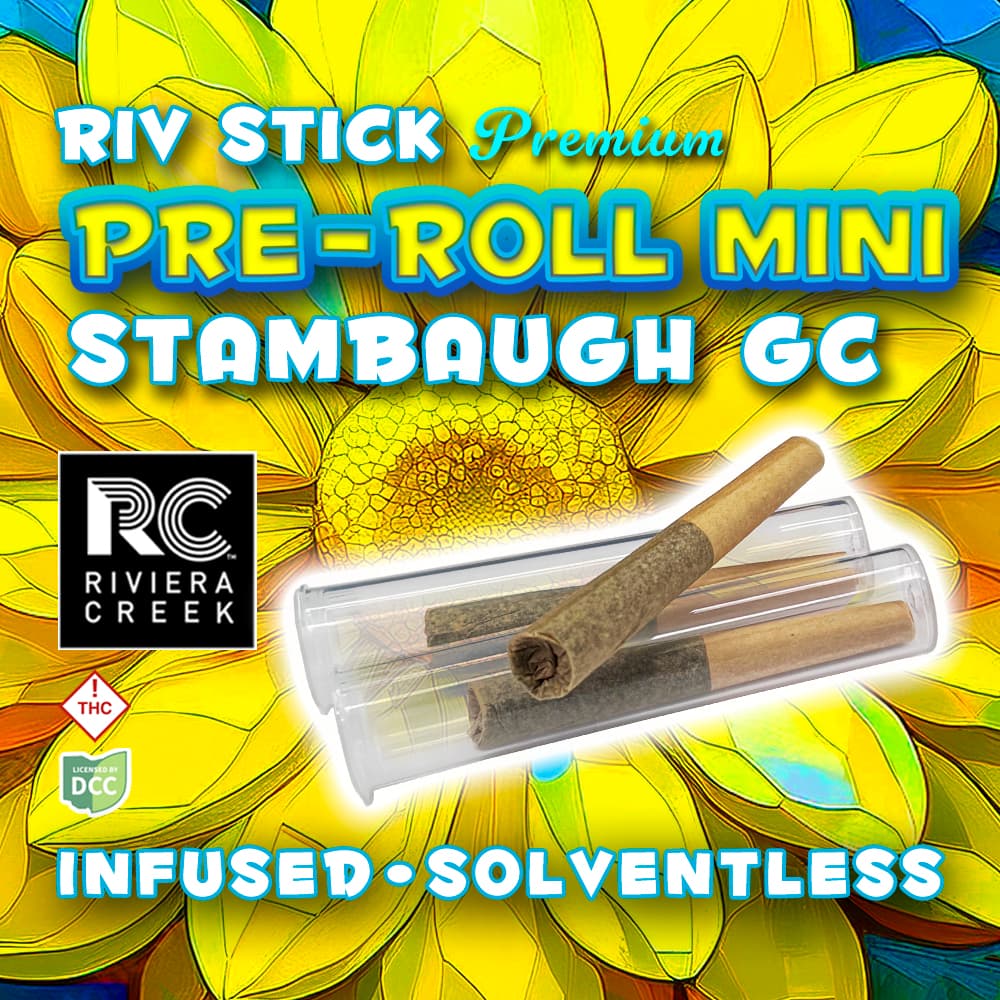 RIVIERA CREEK - GARLIC COOKIES - INFUSED MINI PREROLL - [1G] - 3PK -INDICA