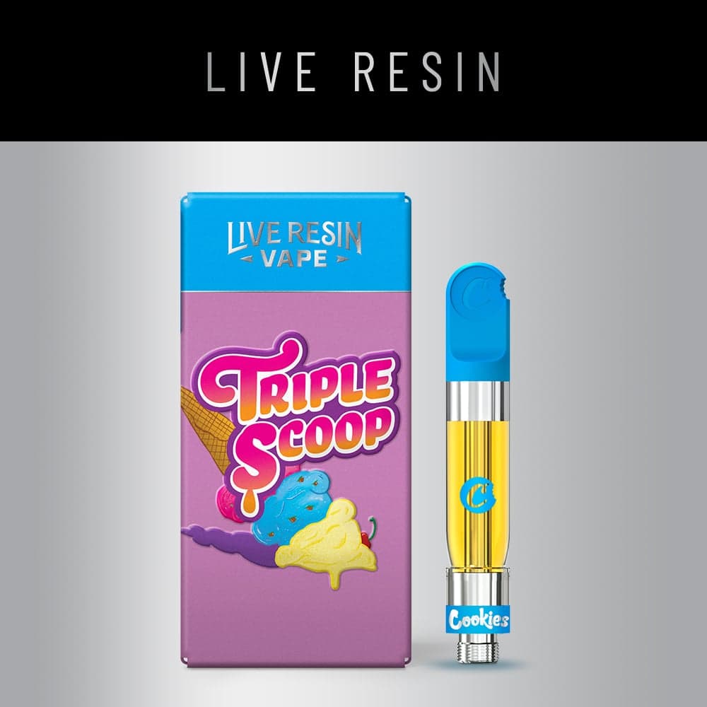 COOKIES  TRIPLE SCOOP  LIVE RESIN CART  INDICA
