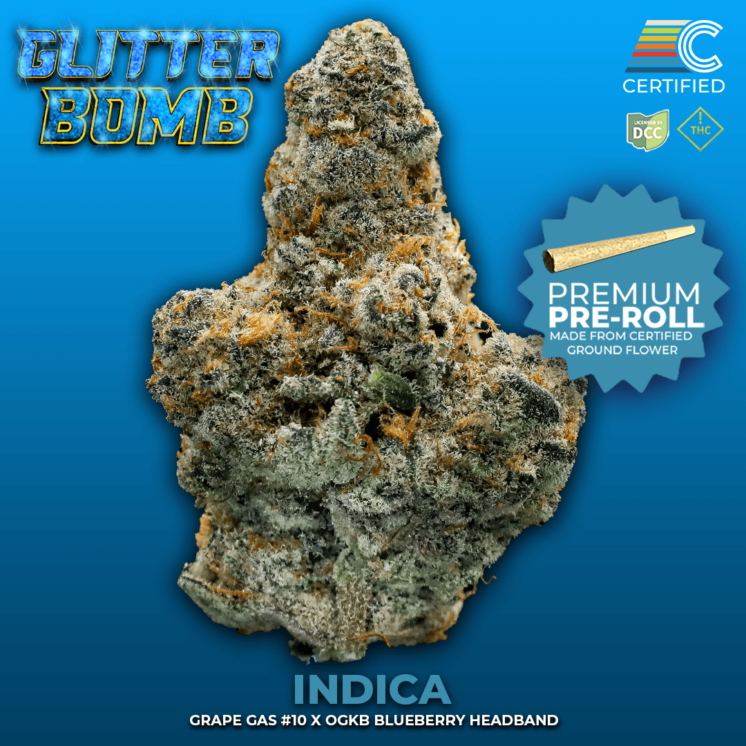CERTIFIED CULTIVATORS - GLITTER BOMB - PREROLL - [1G] - INDICA