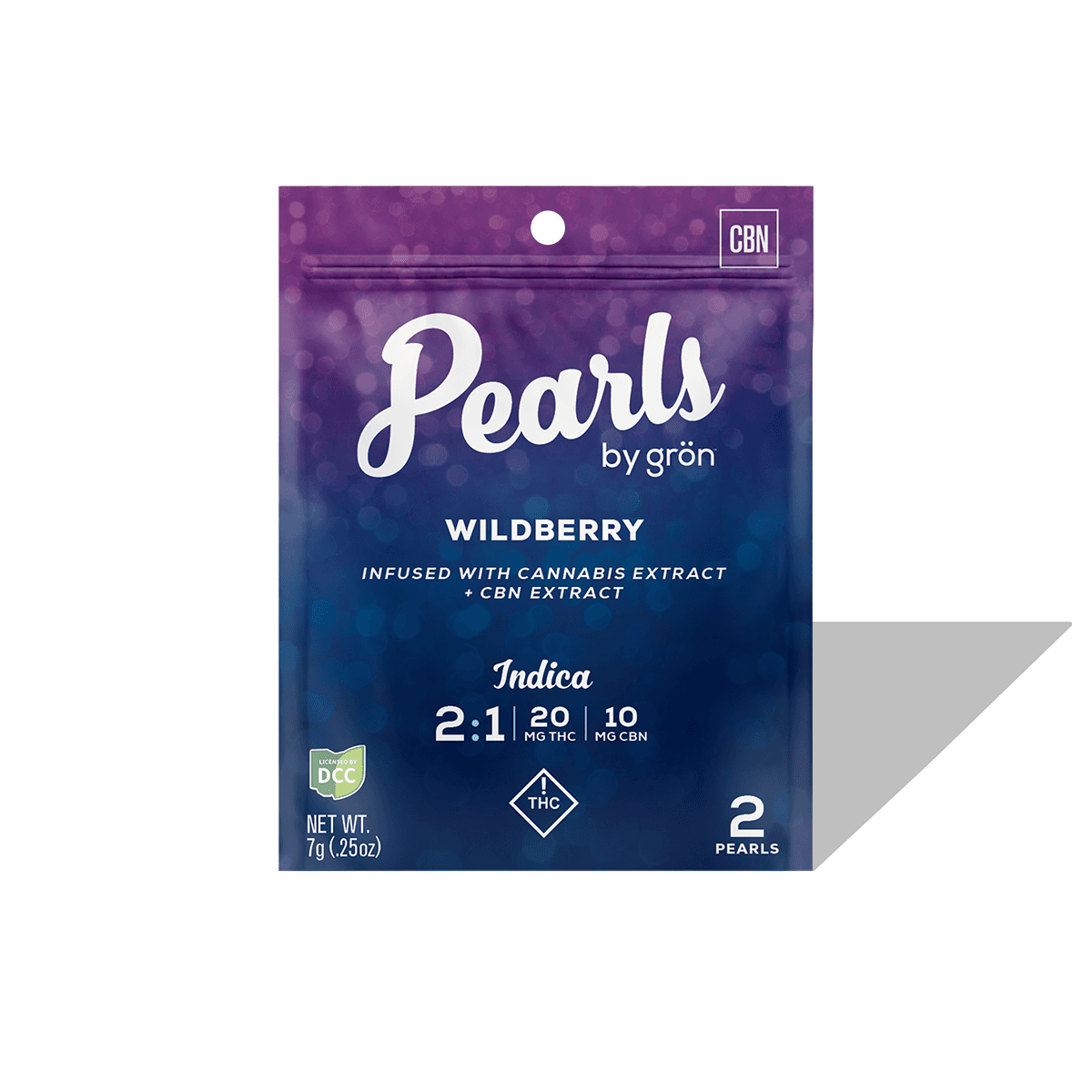 GRON - WILDBERRY 2:1 THC/CBN - GUMMIES - [20MG THC / 10MG CBN] - 2PK - INDICA