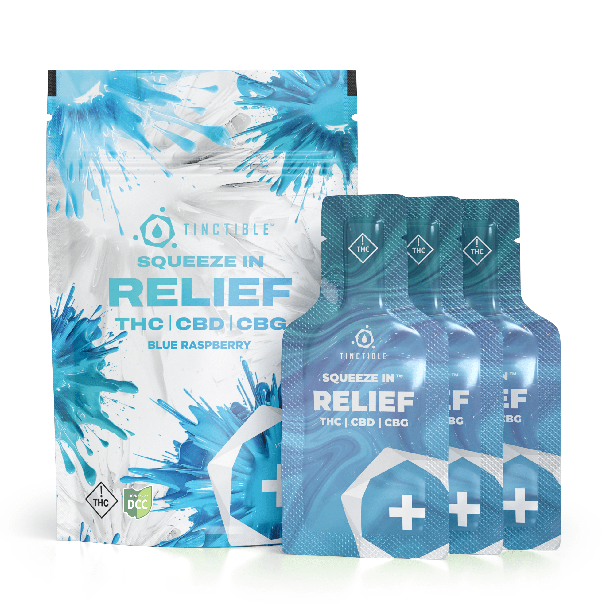 UB GOOD - BLUE RASPBERRY RELIEF - TINCTIBLE - [110MG THC / 55MG CBD / 55MG CBG] - 11PK