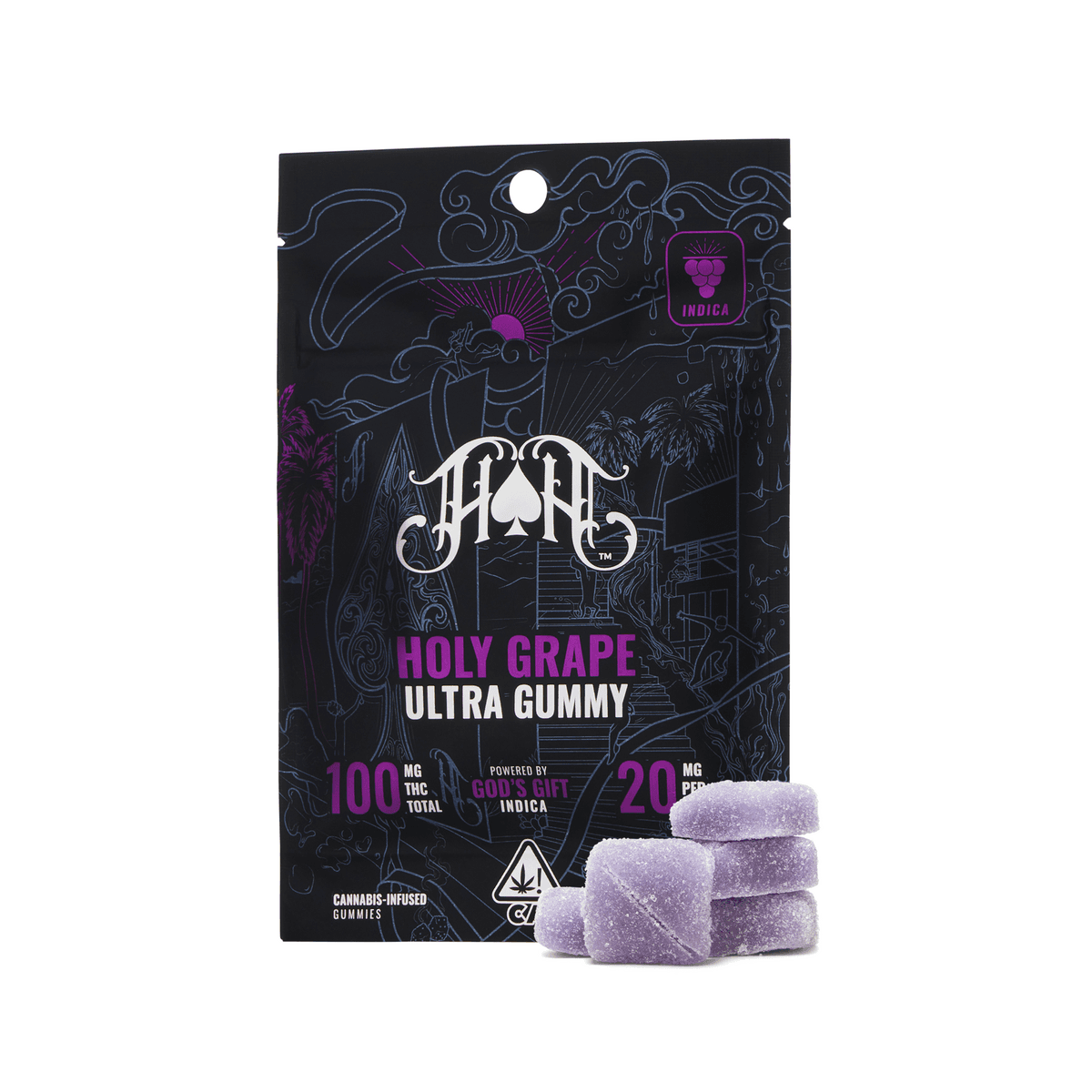 Grape Indica Ultra Pure Gummies