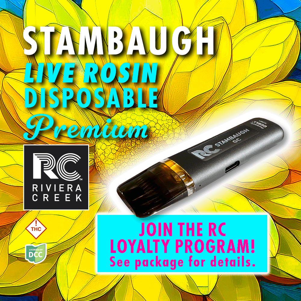 RIVIERA CREEK  GARLIC COOKIES  LIVE ROSIN DISPOSABLE  INDICA