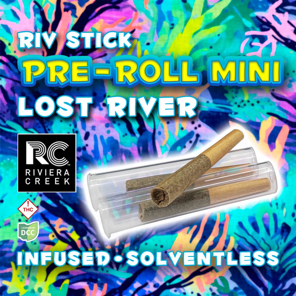 RIVIERA CREEK - LOST RIVER - INFUSED MINI PREROLL - [1G] - 3PK - INDICA