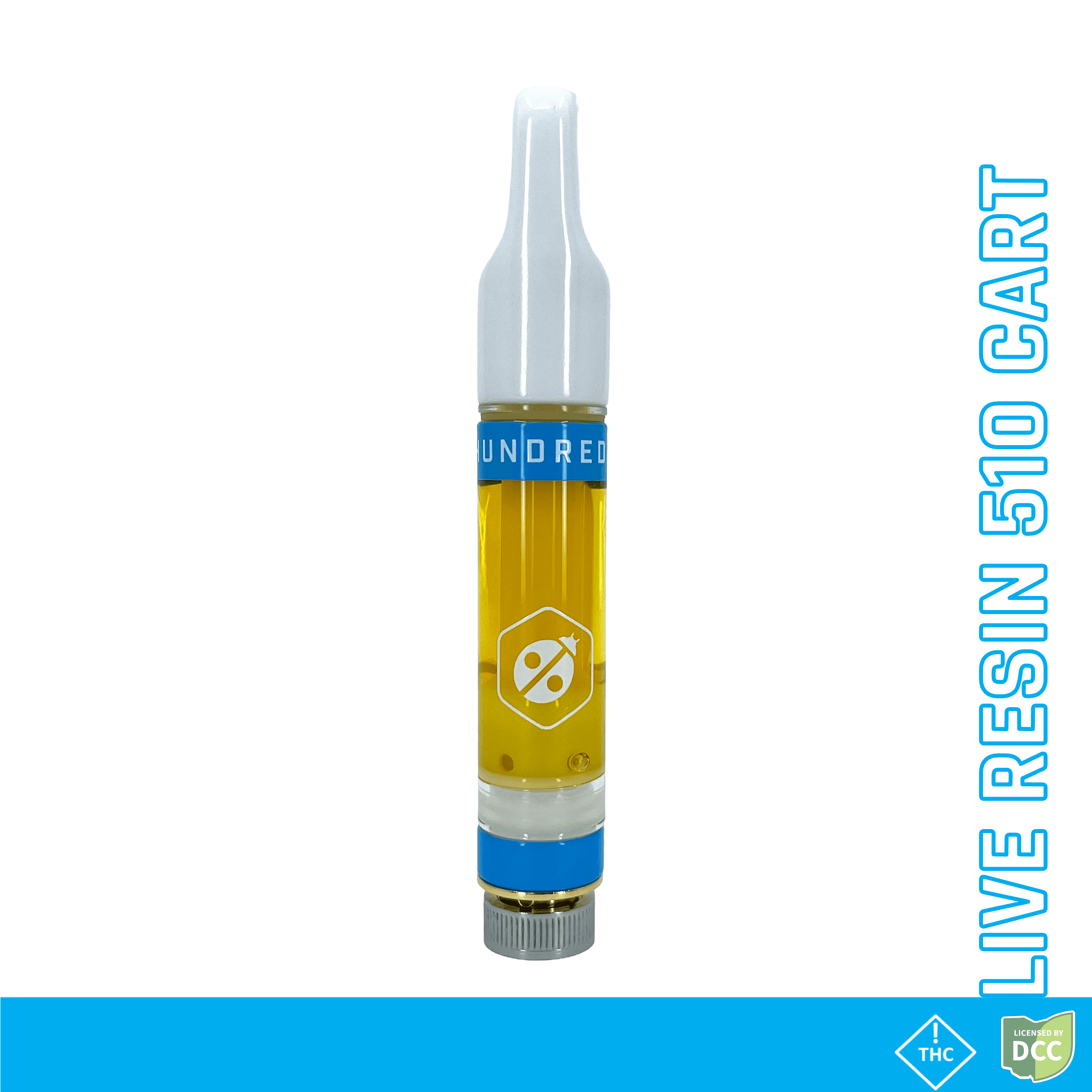 HUNDRED PERCENT LABS  CHEM OG  LIVE RESIN CART  INDICA