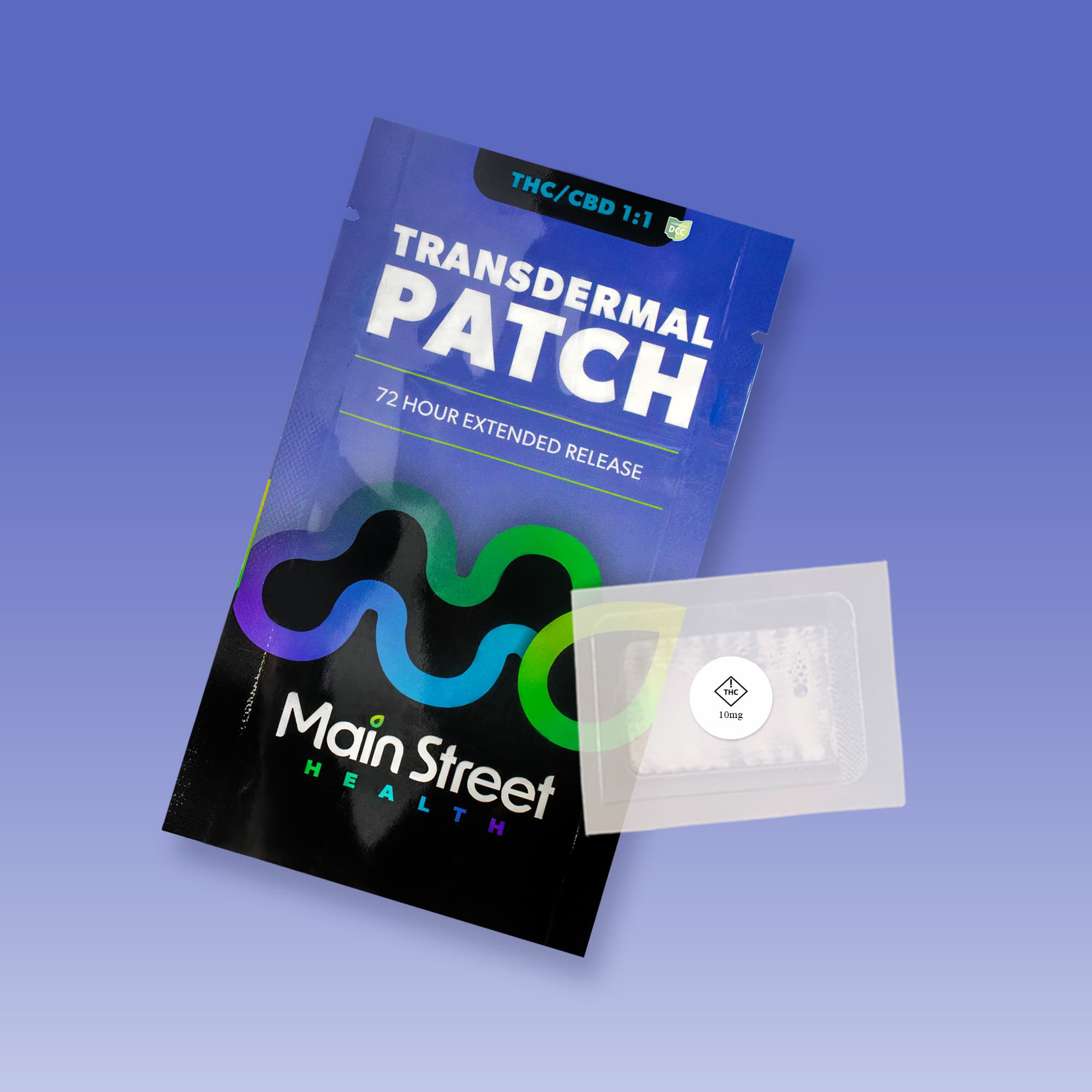 MAIN STREET HEALTH -  1:1 - PATCH - [10MG THC / 10MG CBD] - 1PK