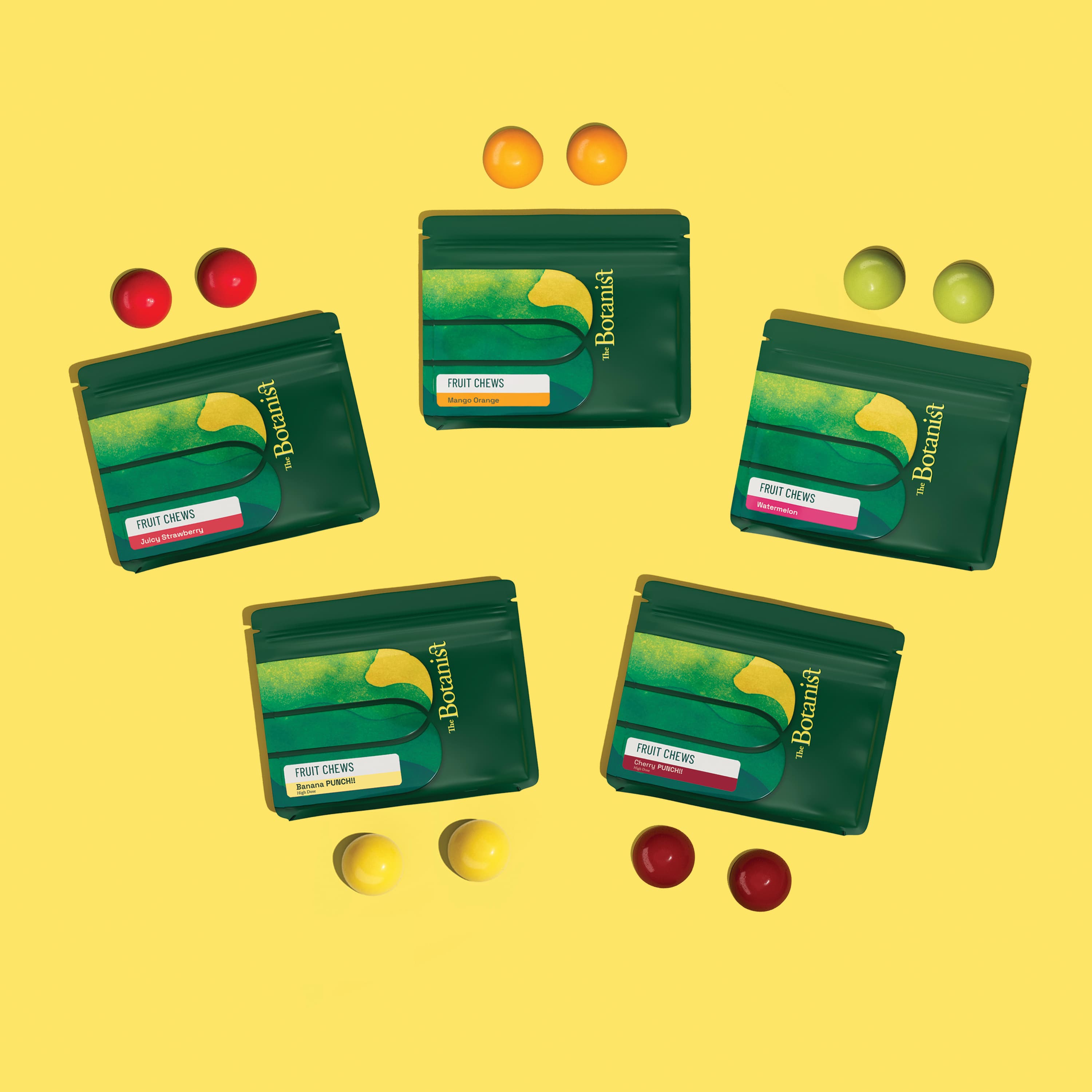 The Botanist | Juicy Strawberry 4pc | 100mg Fruit Chews