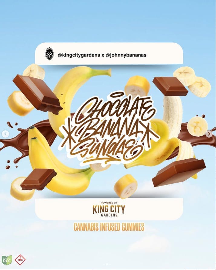 KCG | Chocolate Banana Sundae 10pc | 100mg Liquid Diamond Gummies