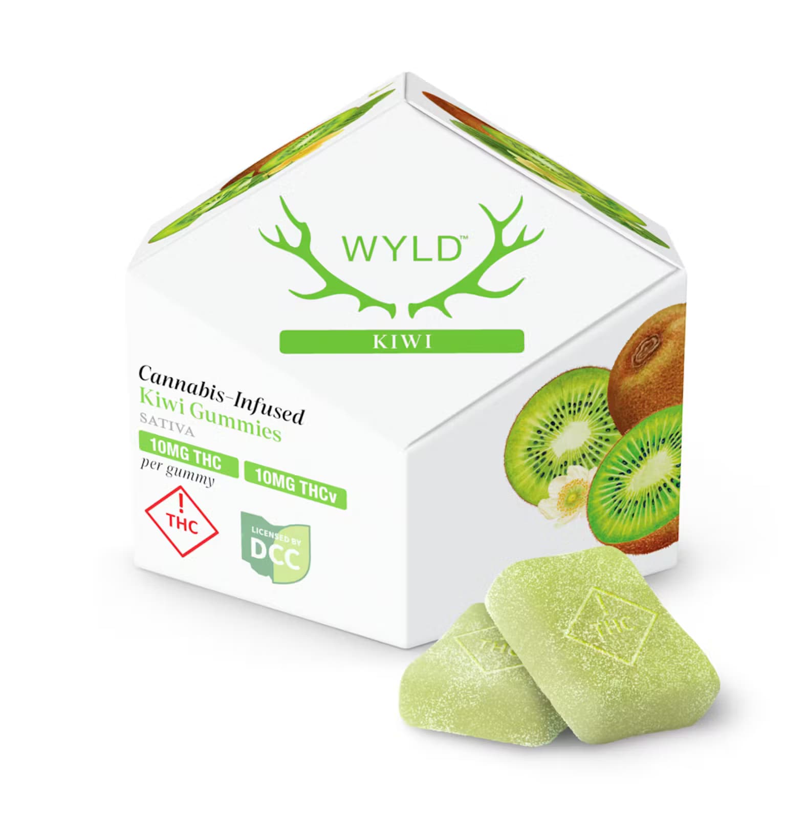 Kiwi 1:1 THCv Gummies (10 Pk)