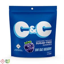 C&C: Blue Raspberry + CBN Gummies