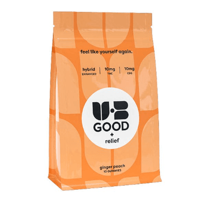 Ginger Peach Gummies 1:1 CBG 100mg | 10pk