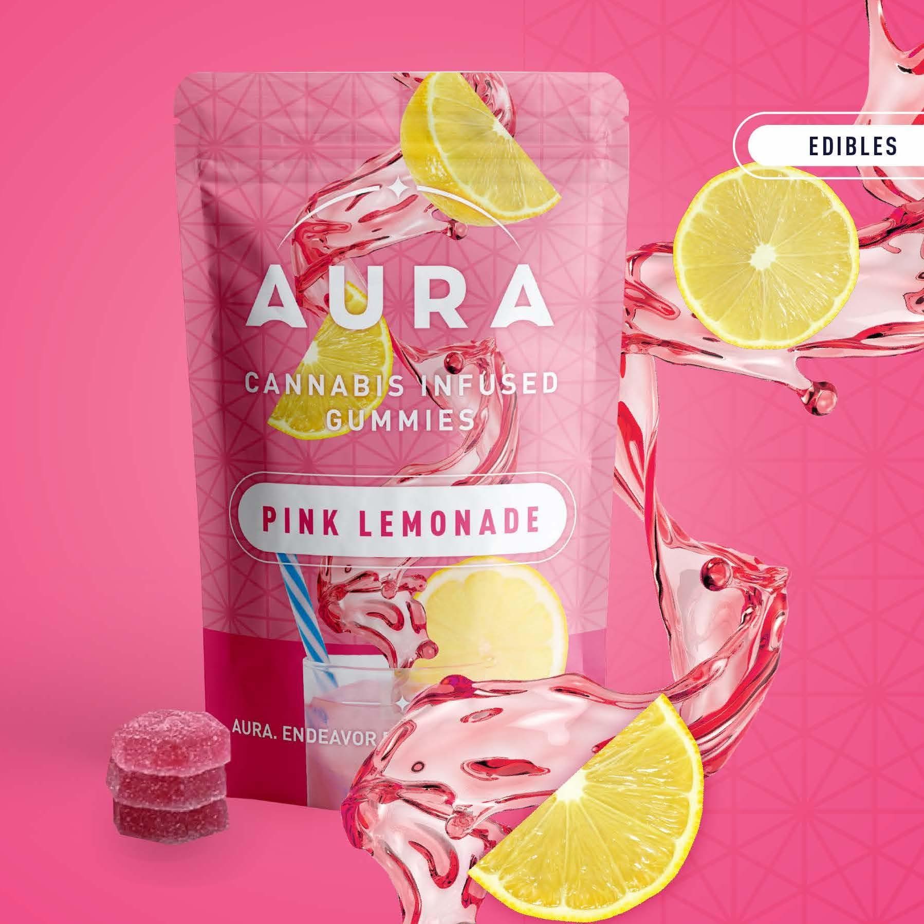 Aura: Pink Lemonade +CBC Gummies (1-Day)