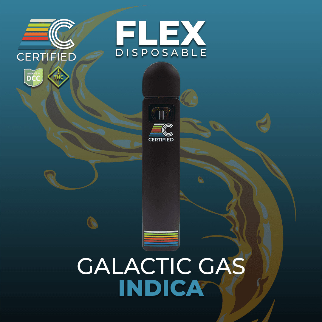 Certified: Galactic Gas - FLEX | 1g Distillate Disposable
