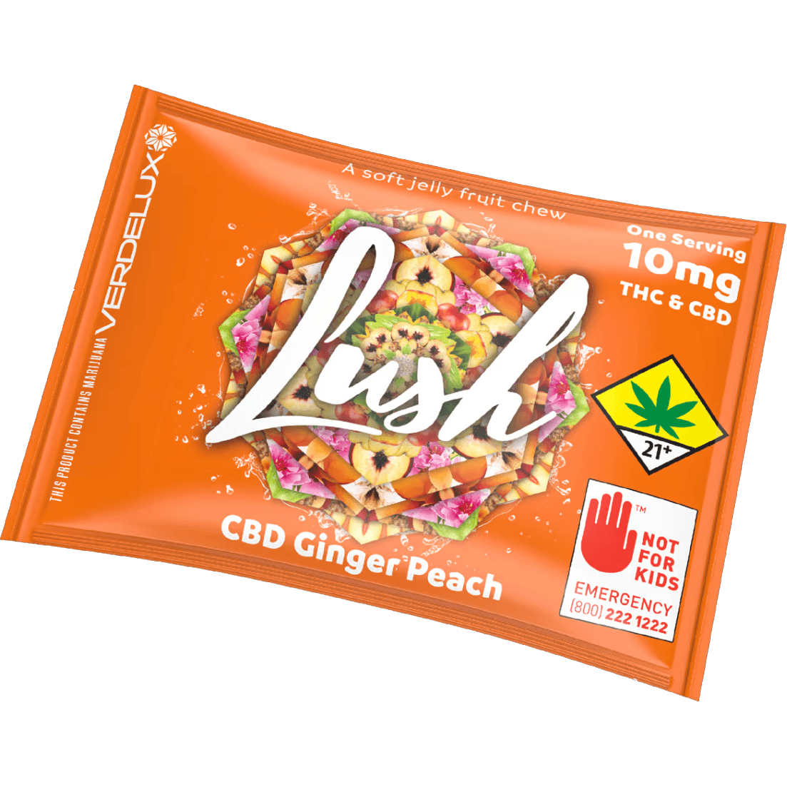 Peach Jelly Chew Gummy Edibles