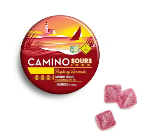 Camino Sours Raspberry Lemonade Gummies | KIVA | 110MG | 10pk | Hybrid