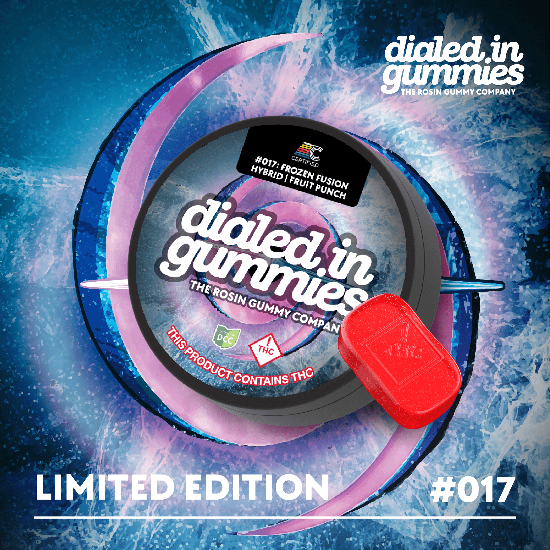 100mg - Frozen Fusion - Rosin Gummies (10pk)