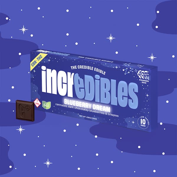 5:1 Blueberry Dream Bar + CBN | Chocolate | 10 pack | 100mg THC