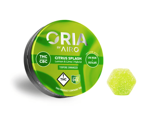 Oria -  Citrus Splash + CBC - Live Resin Gummies - 100mg (10pk) - Hybrid
