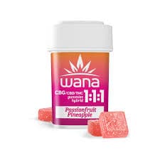 Wana: Pineapple Passionfruit 1:1:1 THC:CBD:CBG