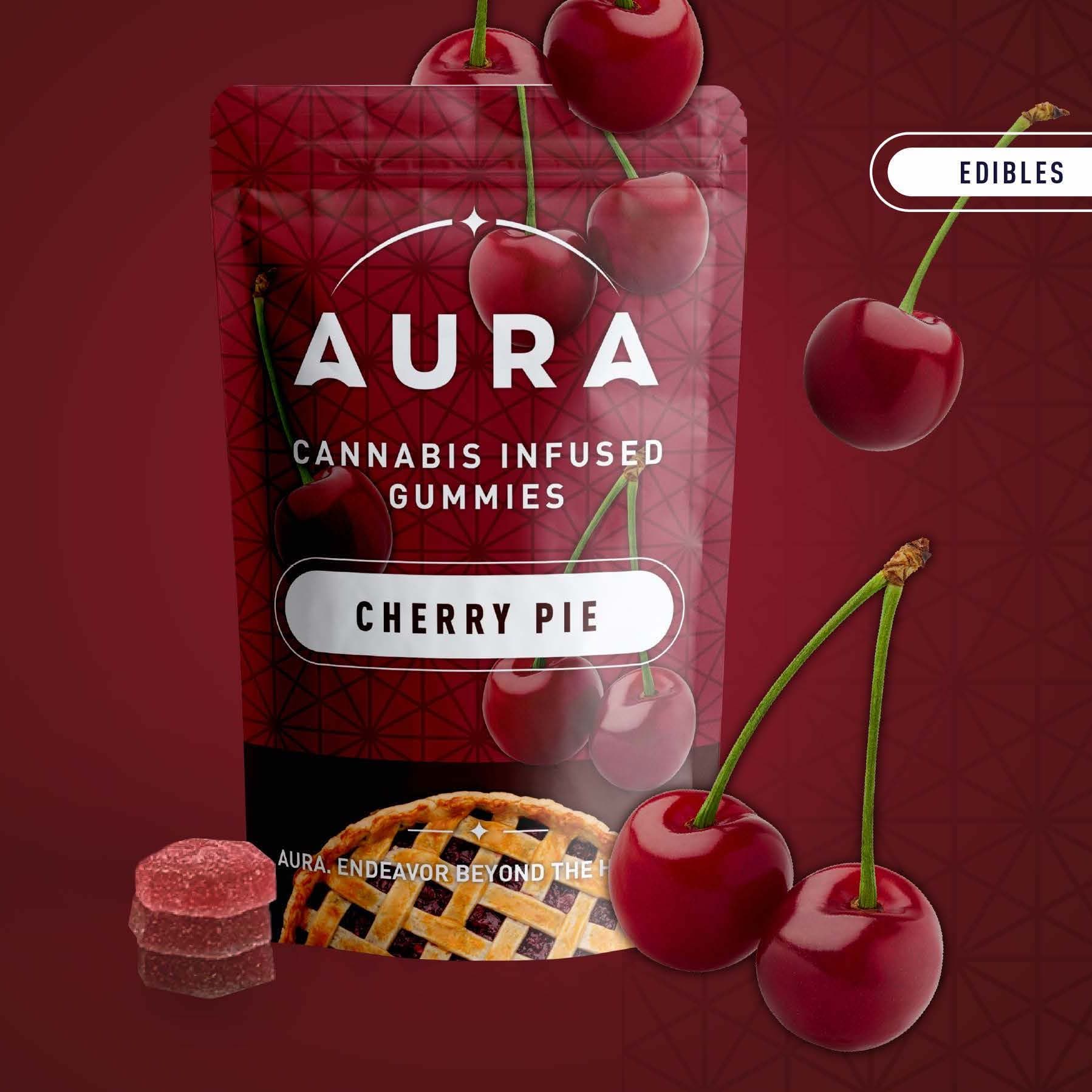 Aura | Cherry Pie 3:1 CBN Gummies | 110mg 12pk