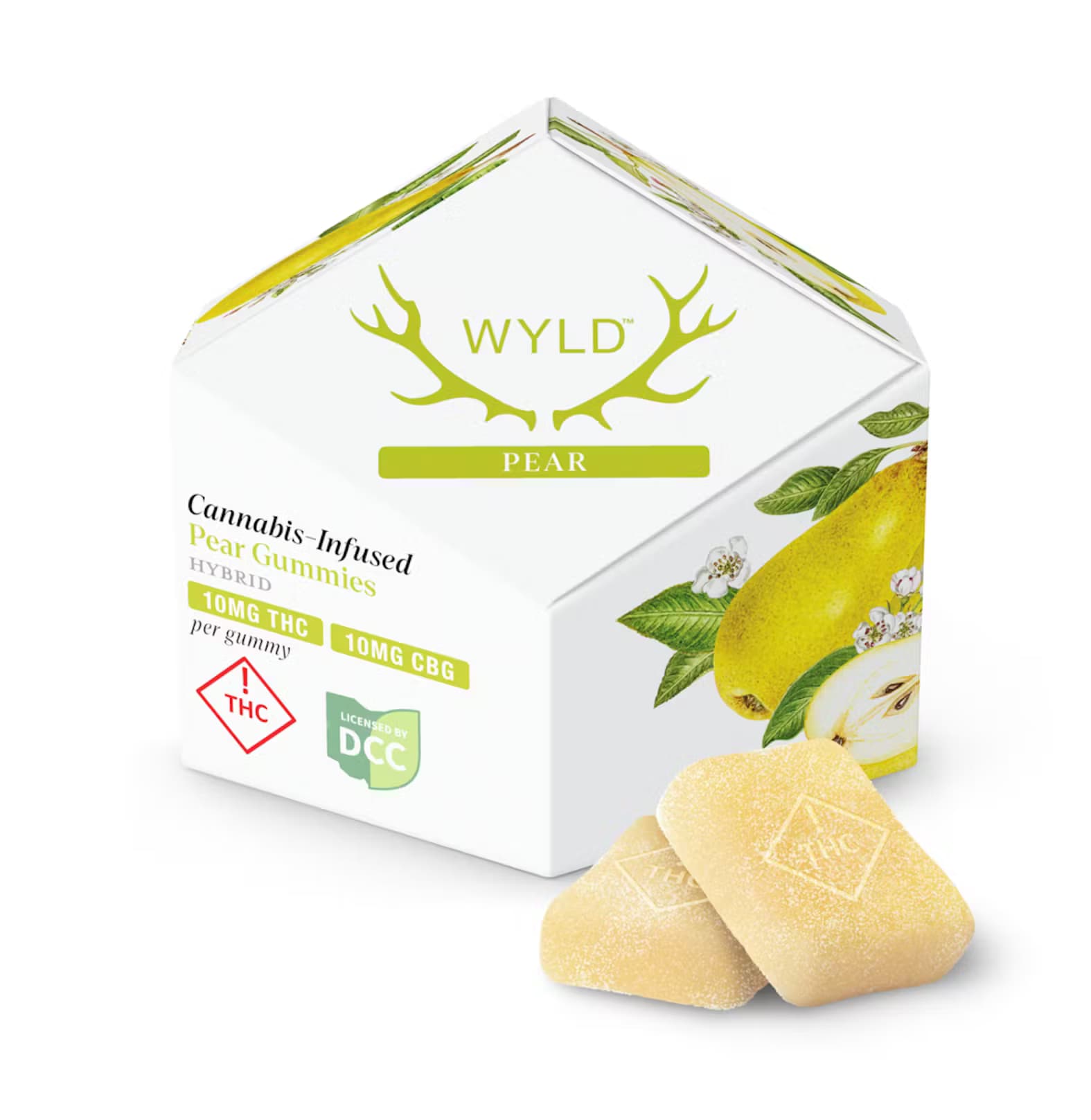 Pear 1:1 THC:CBG Gummies (10Pk)