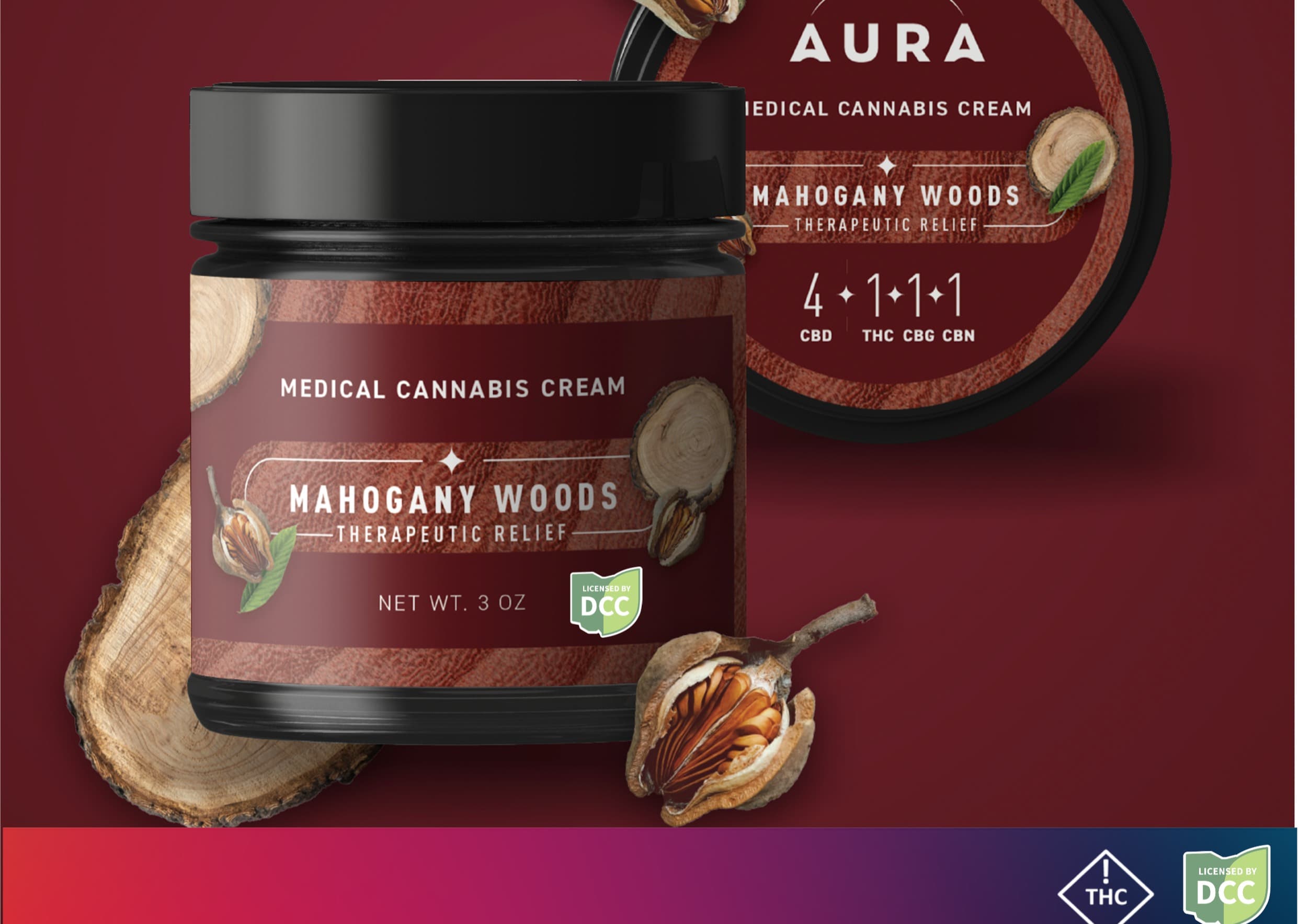 Mahogany Woods Cream | 300mg
