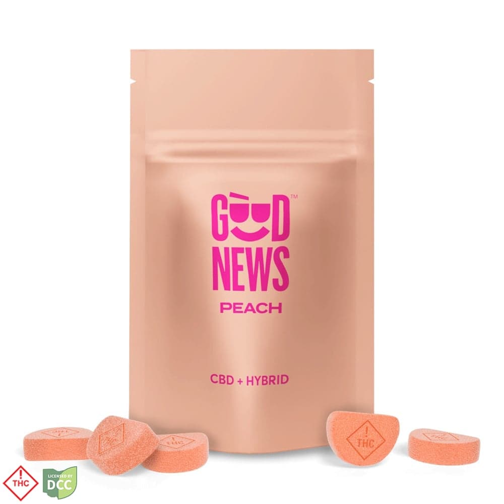 Good News - Peach 1:1 CBD Gummies - 10ct - 110mg