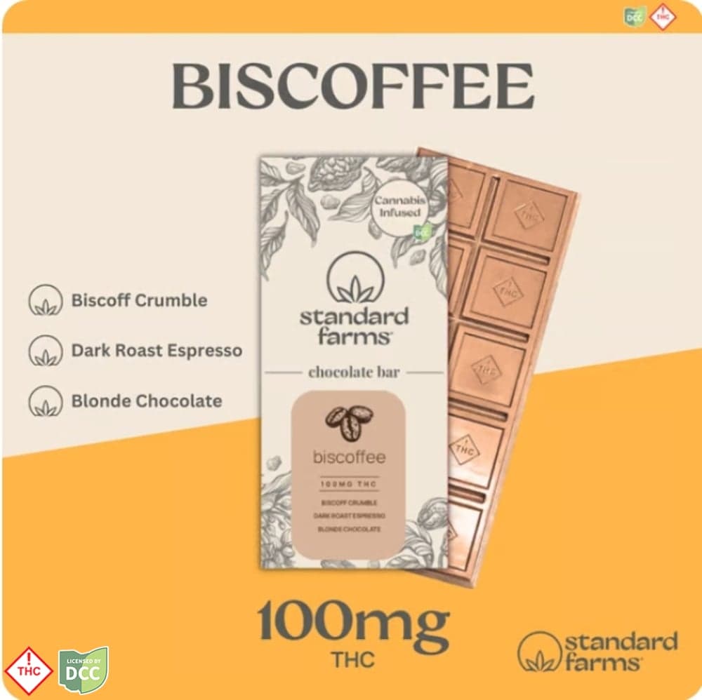 Biscoffee Chocolate Bar - 10ct - 100mg