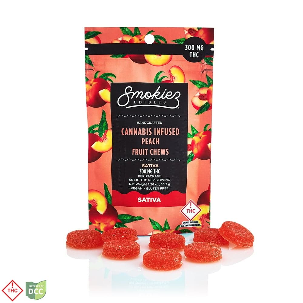Smokiez - 3 Day Sour Peach Gummies - 6ct - 299mg