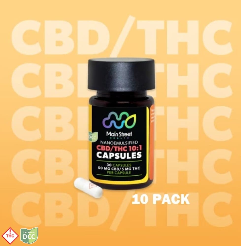 Main Street Health - 1:10 THC/CBD Capsules - 10ct - 51mg