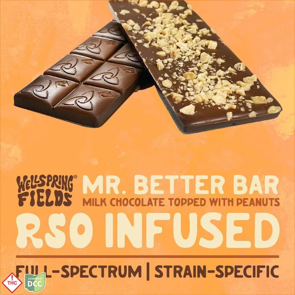 Wellspring Fields - RSO Infused Mr. Better Bar - 10ct - 100mg