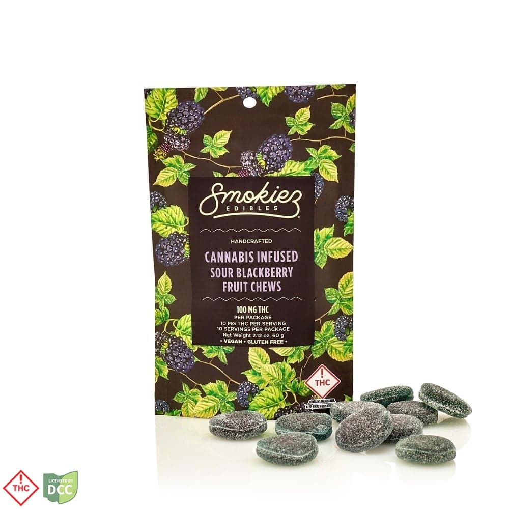 Smokiez - Sour Blackberry Gummies - 10ct - 100mg