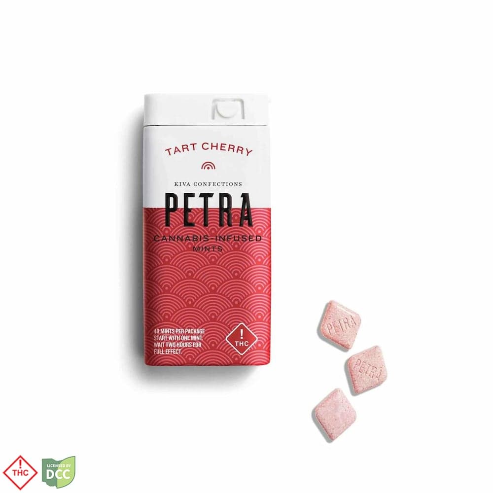 KIVA Petra - Cherry Tart Micro-Dose Candies - 40ct - 110mg