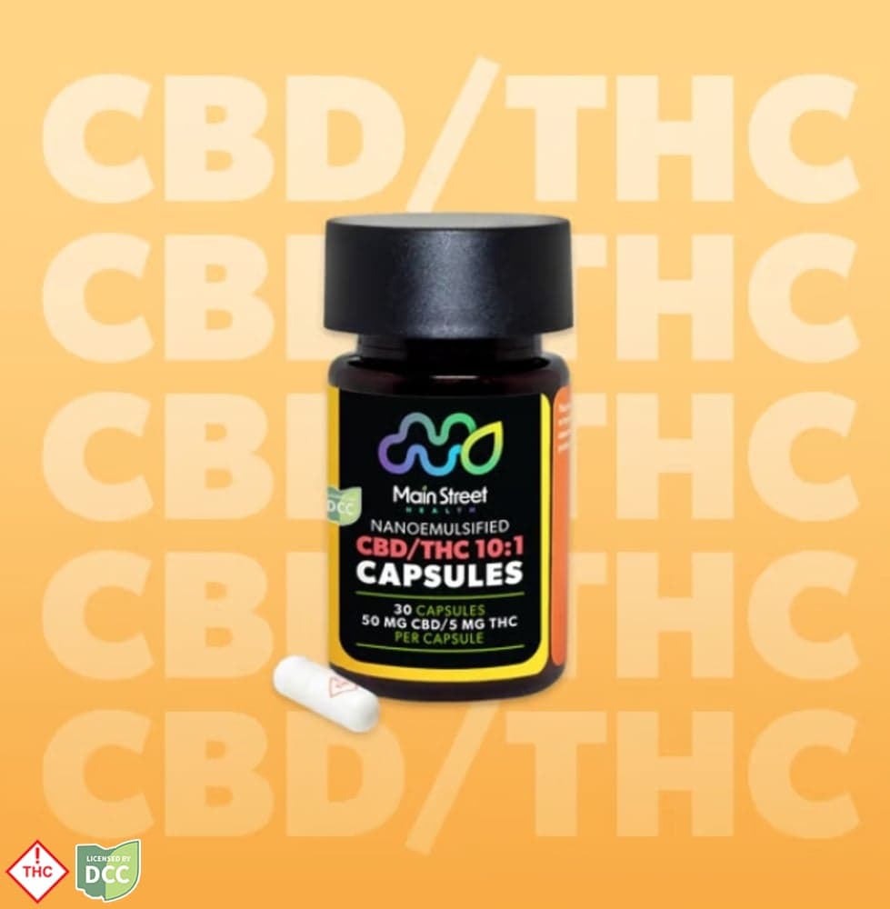 Main Street Health - 2 Day 1:10 THC/CBD Capsules - 30ct - 150mg