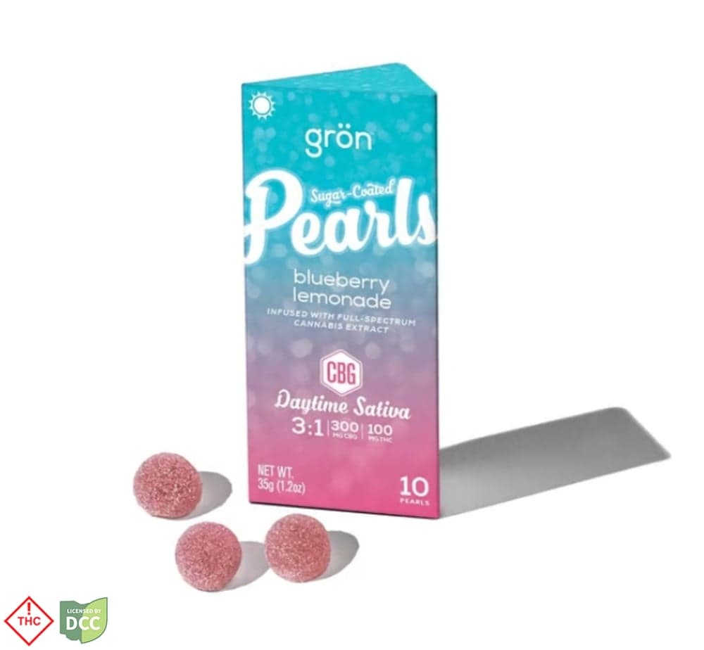 3:1 Blueberry Lemonade CBG Pearl Gummies - 10ct - 100mg