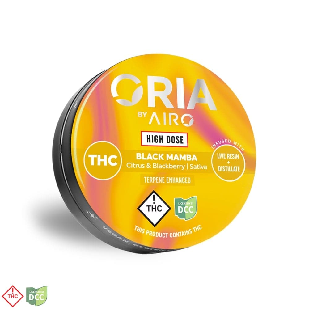 Airo Oria - Live Resin Gummies - 5 Day Black Mamba - 10ct - 500mg