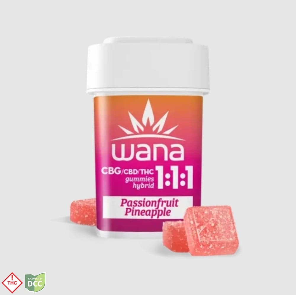 WANA Ratios - Passionfruit Pineapple Gummies 1:1:1 - 10ct - 110mg